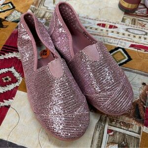 Mudd girls Sparkling Pink Slip-On Shoes
